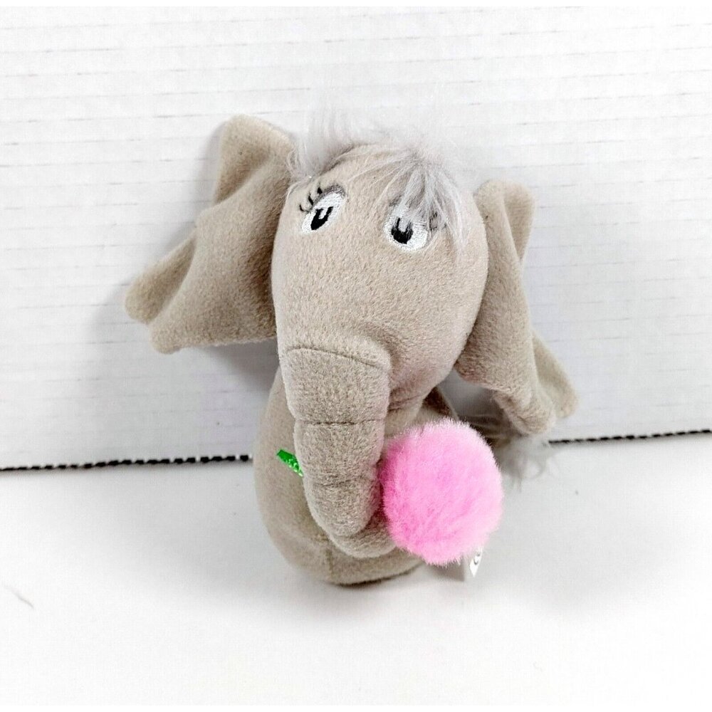 Horton Hears A Who Elephant Plush Dr. Seuss Finger Puppet 5" Book Buddy